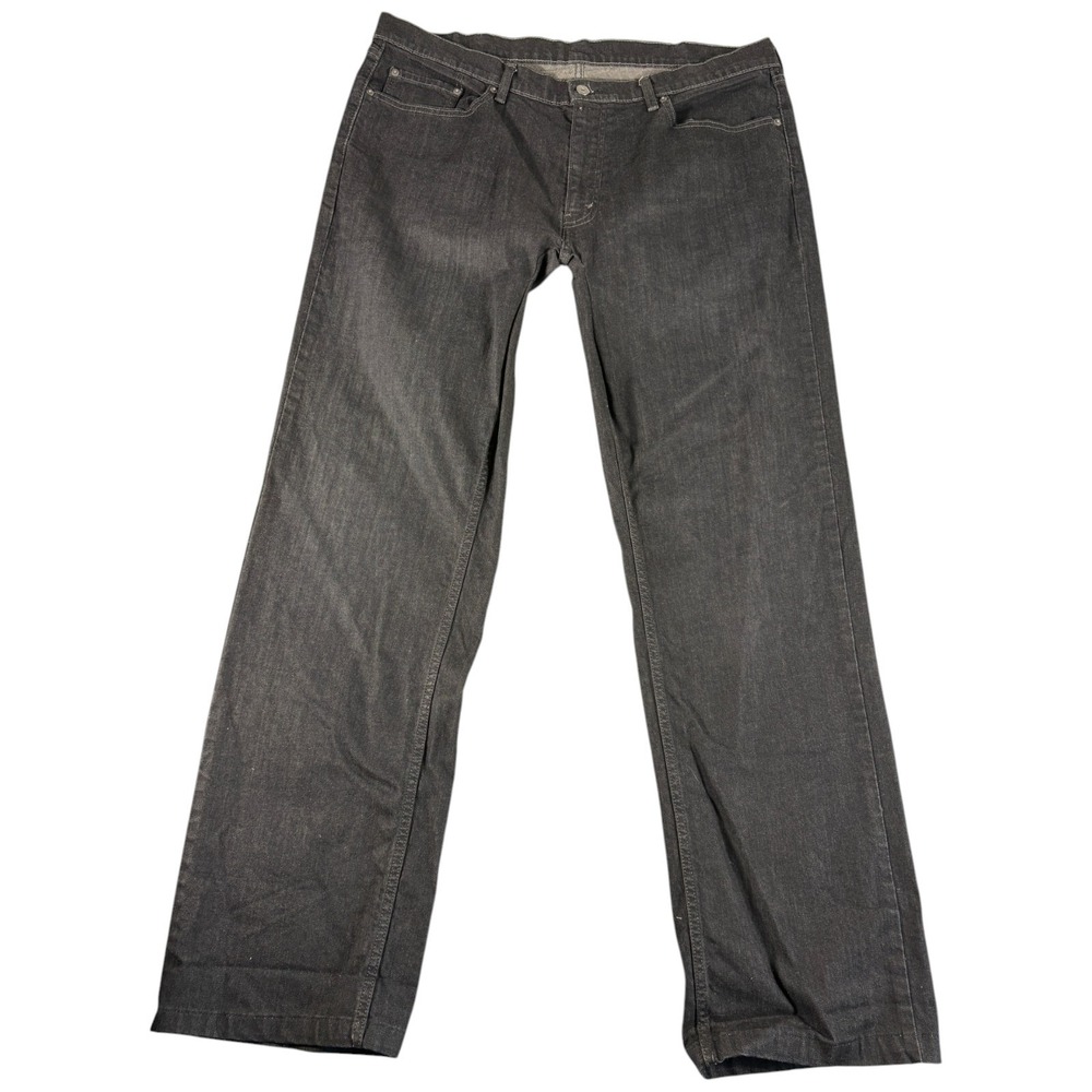 Levis 559 Jeans Mens 38x34 Black Relaxed Straight Leg Washed Western Work Denim